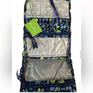 Vera Bradley Blue and Yellow Quilted Makeup and/or Jewelry Bag